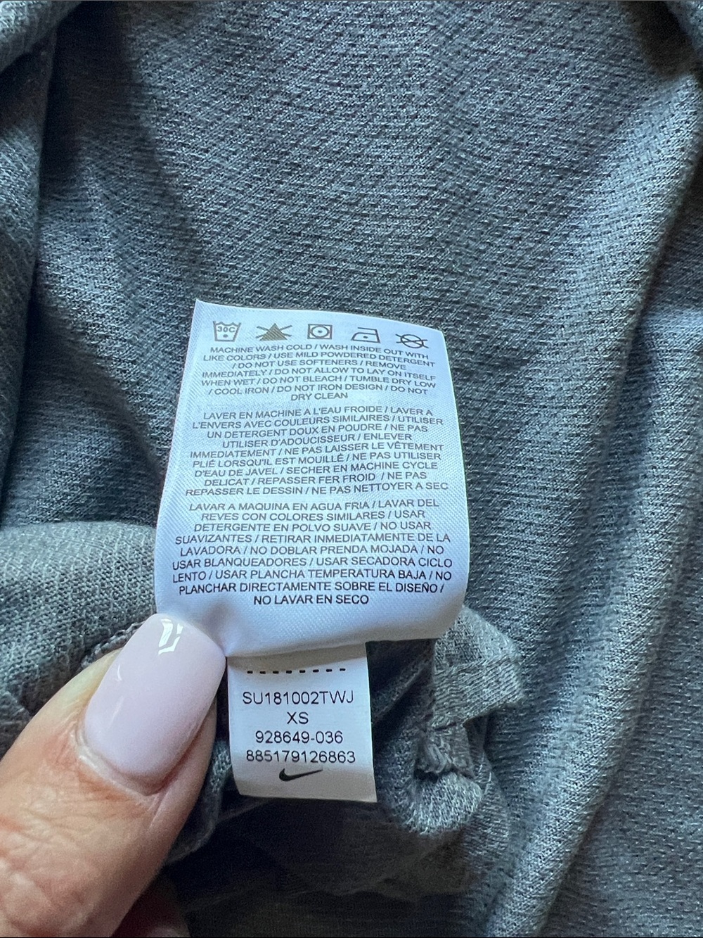 Nike Gray Scoop open Back Tank Top - Picture 8 of 8